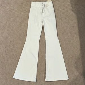 We the Fee Jayde Flare Jeans White